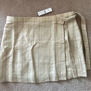 NWT J.Crew Linen Wrap Skirt